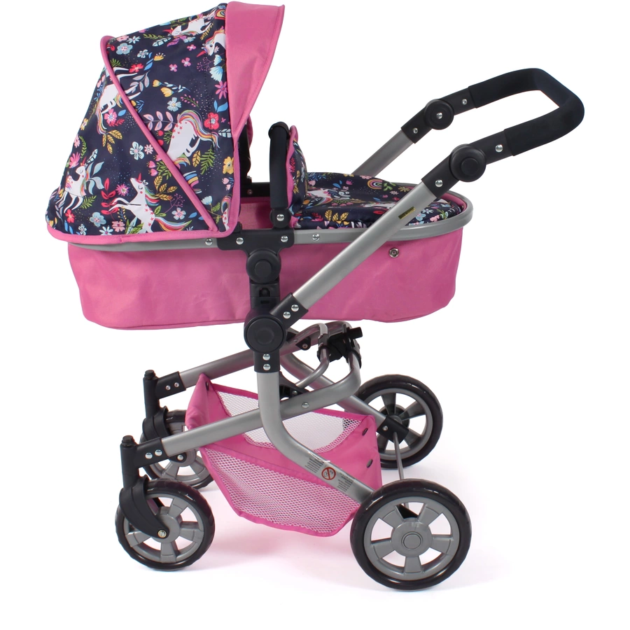 BAYER CHIC 2000 Kombi-Puppenwagen MIKA Einhorn
