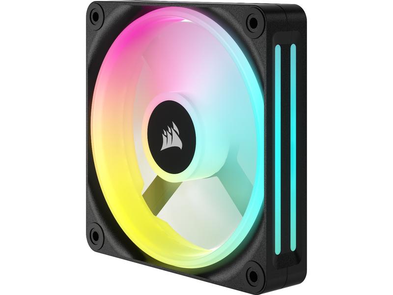 Corsair PC-Lüfter iCUE QX120 RGB Expansion Kit Schwarz 120-mm-PWM-Lüfter-Erweiterungskit