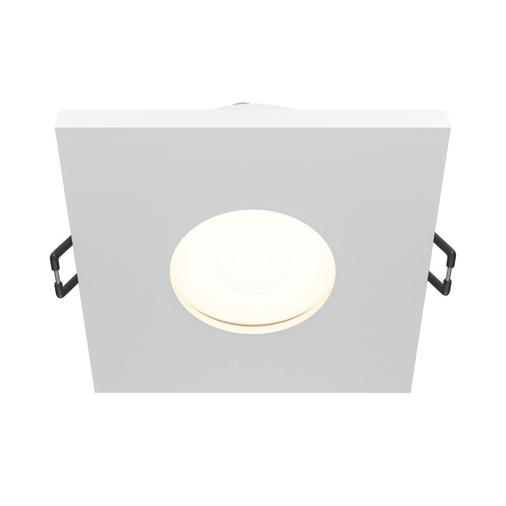 Stark inbouw plafondspot in wit, GU10, IP65, vierkant