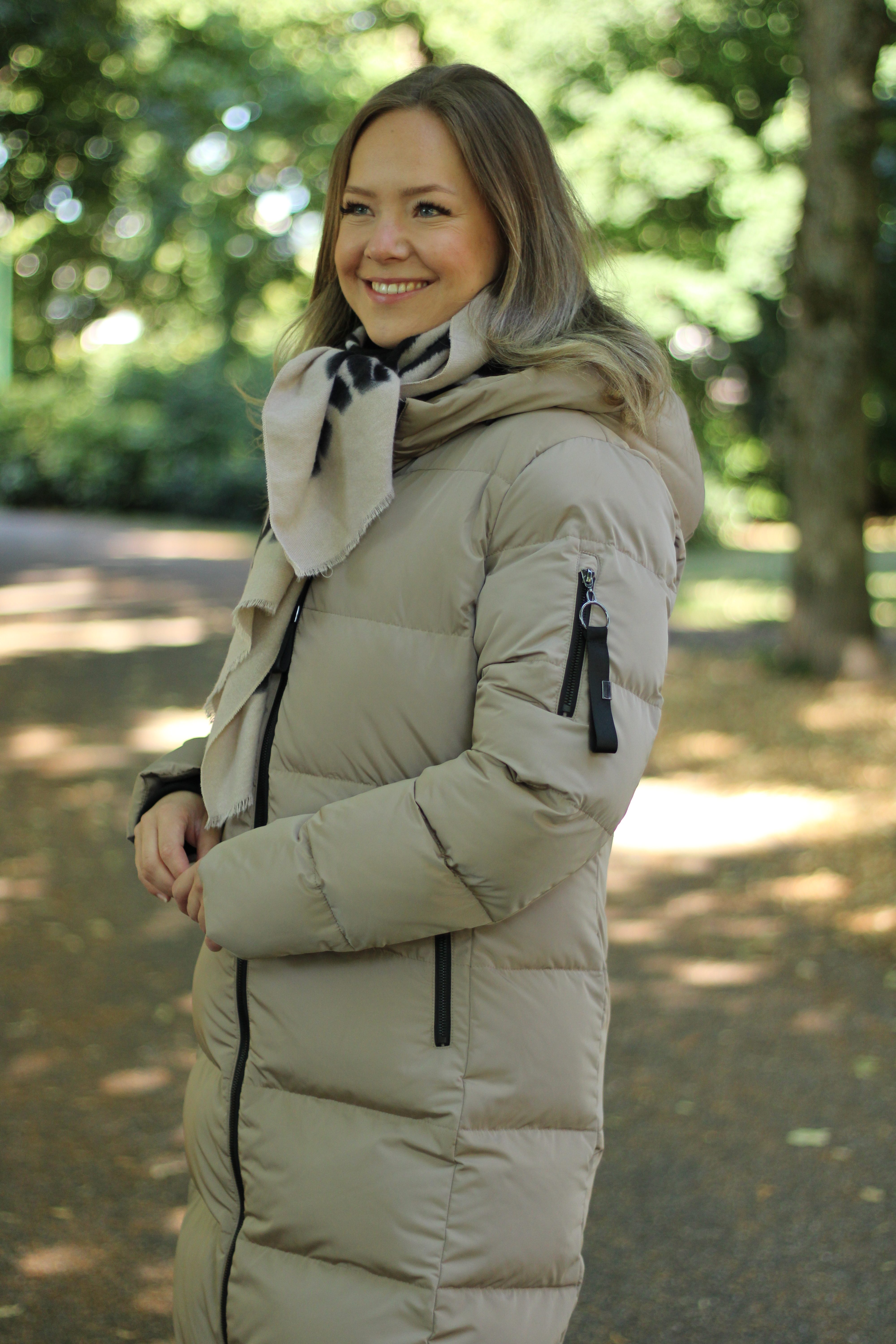 Rino & Pelle - Jade Long Padded Hooded Coat - Toffee
