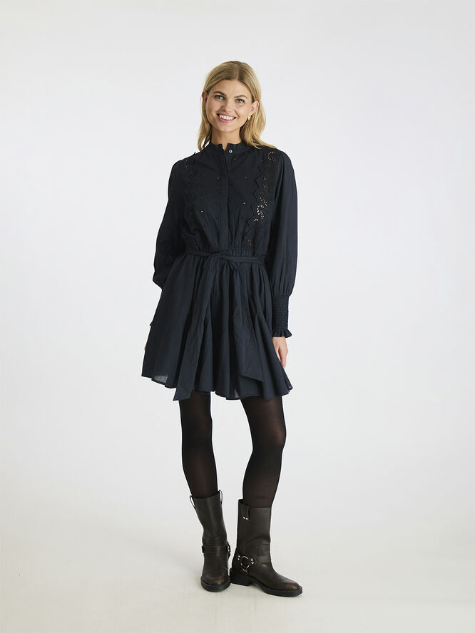Neo Noir Salasta Emb Dress Navy