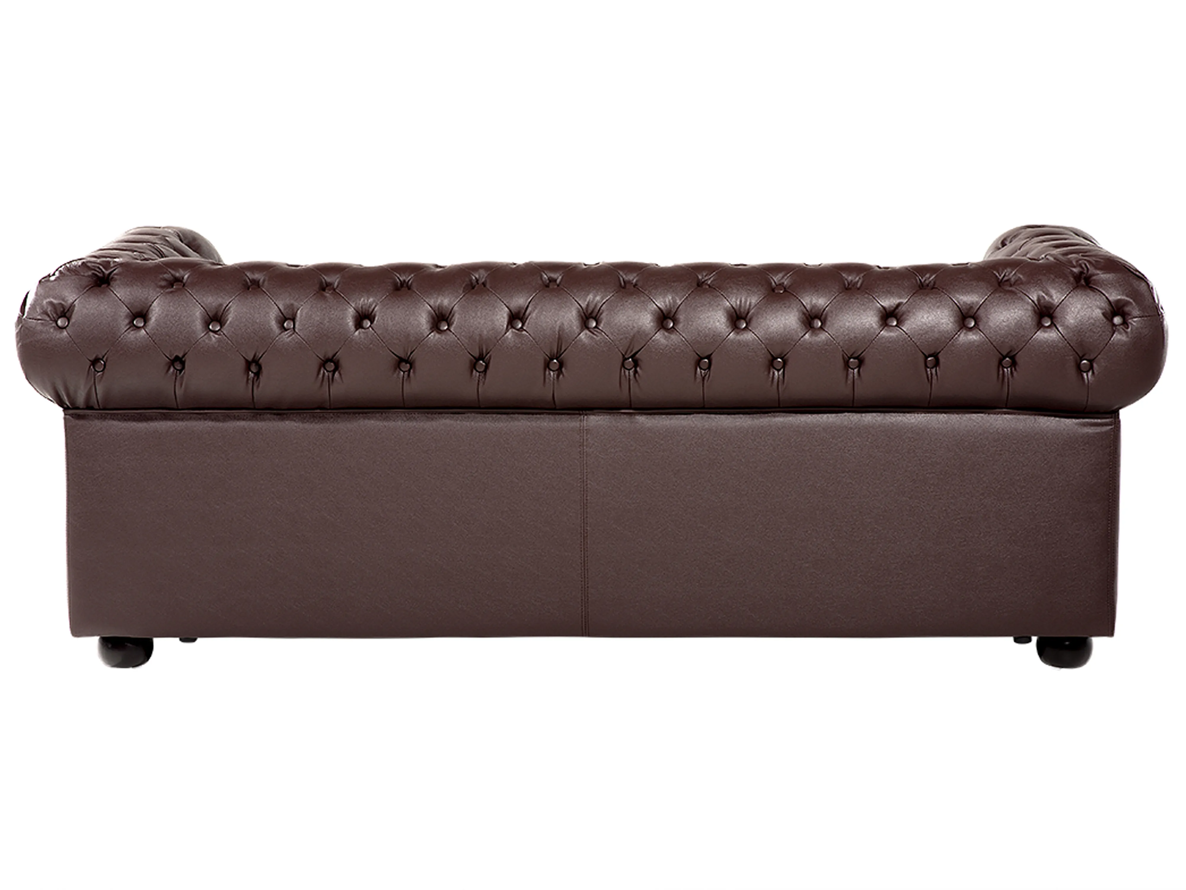 Bank 3-zits CHESTERFIELD Leer Bruin