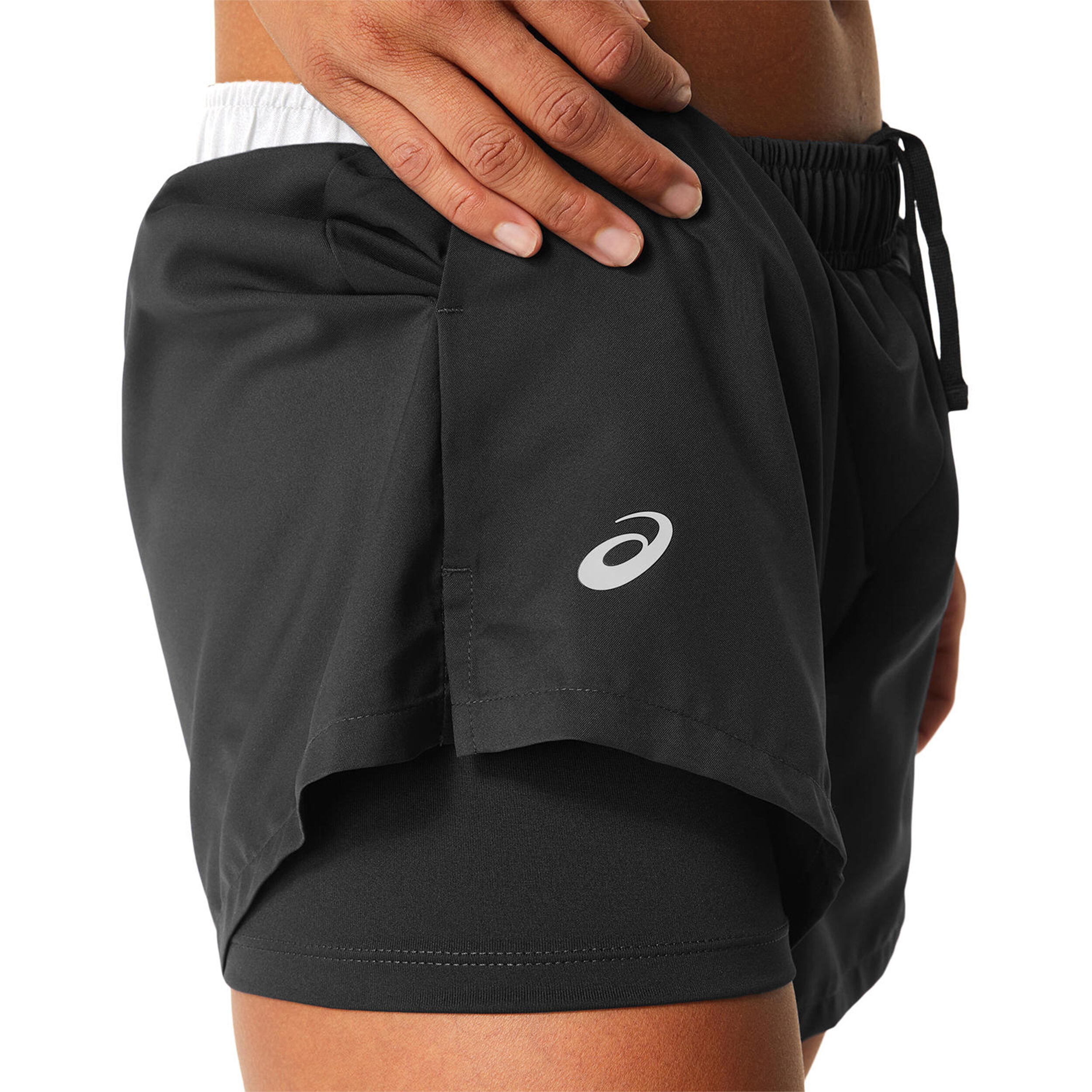 ASICS Court Shorts Femmes - Noir , Blanc