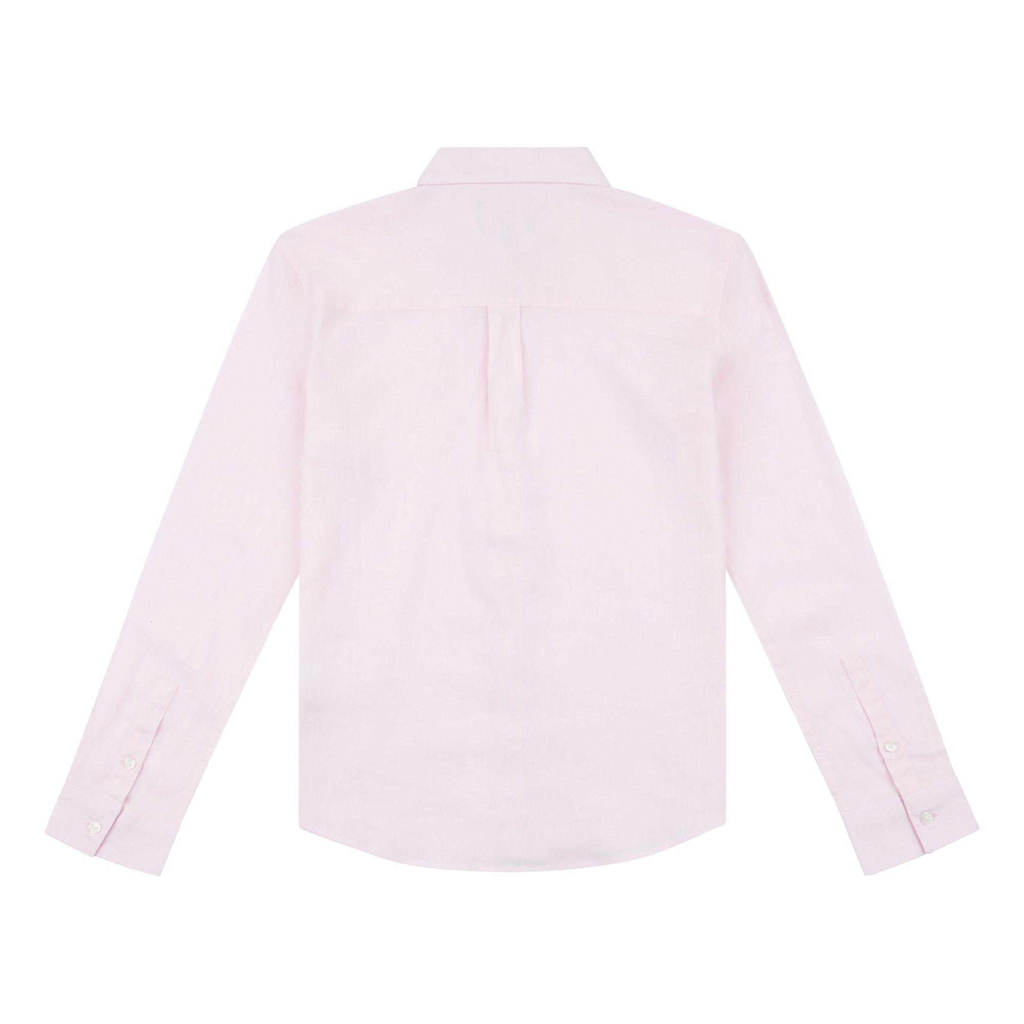 Lyle and Scott Linen Long Sleeve Shirt Juniors
