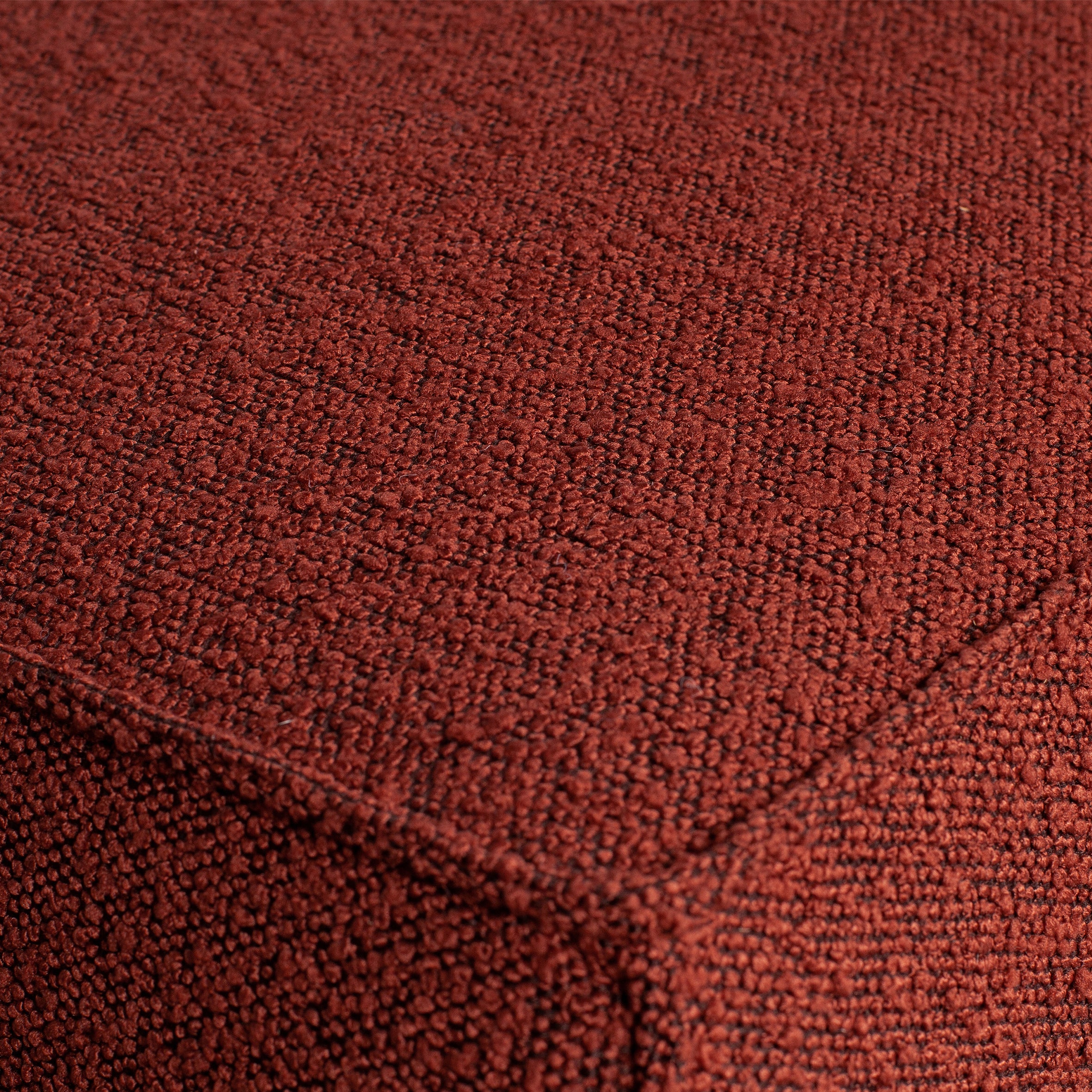 WOOOD Statement Hocker - Bouclé Chestnut