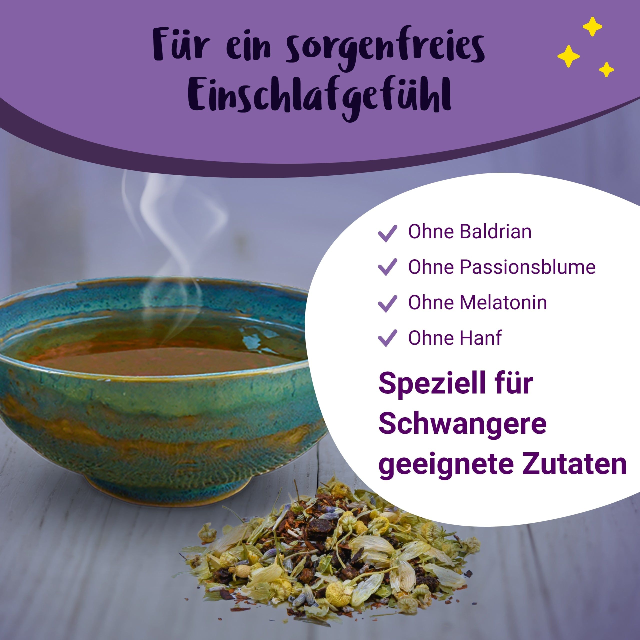 Gute Nacht Mami BIO Schwangerschaftstee mit Hopfen und Lavendel - von PregniVital®