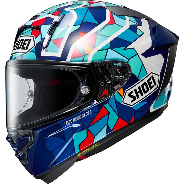 Shoei - Casque X-SPR Pro Marc Marquez Barcelona TC-10 / Bleu / Turquoise / Rouge