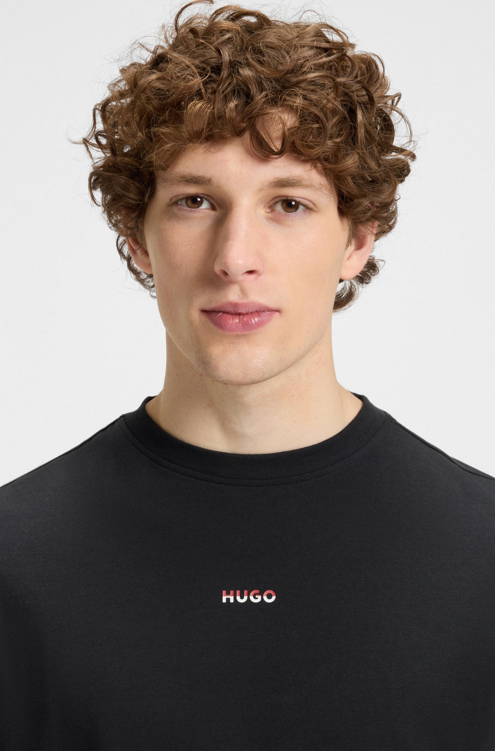 HUGO Underwear Pyjamaoberteil »SPLIT LOGO«, mit zweifarbigen Logo