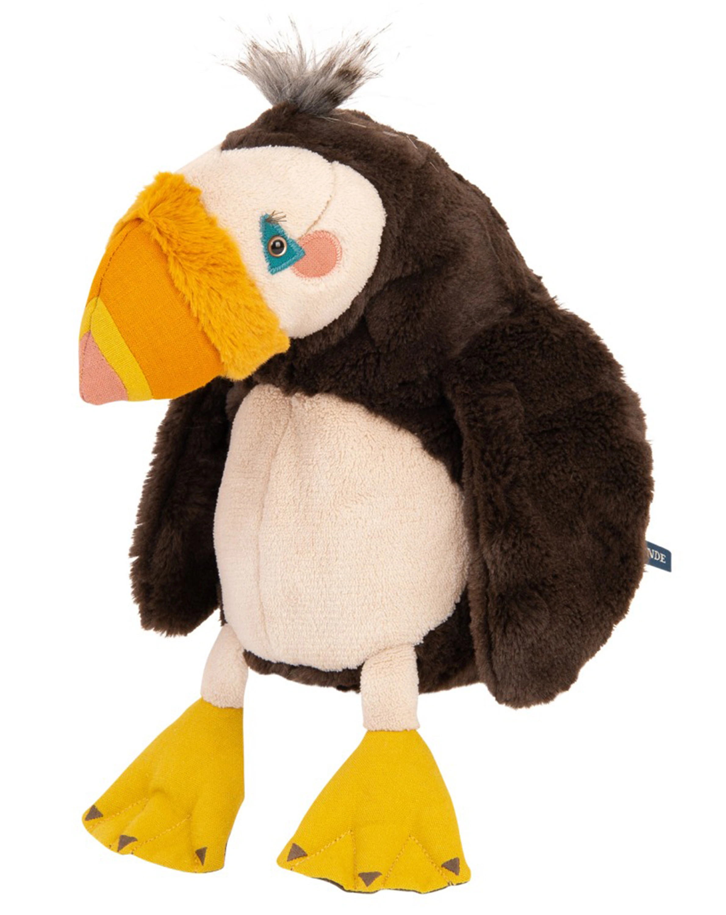 Plüschtier PAPAGEIENTAUCHER (30 cm) in schwarz/weiß