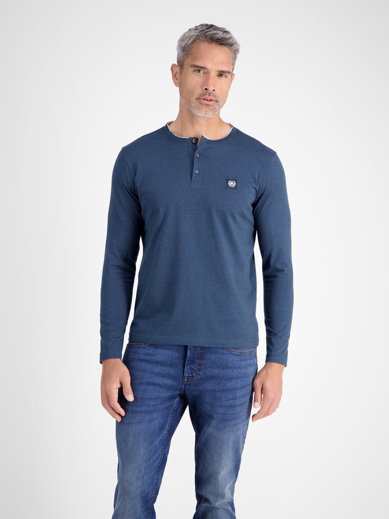 Serafino-Langarmshirt für Herren