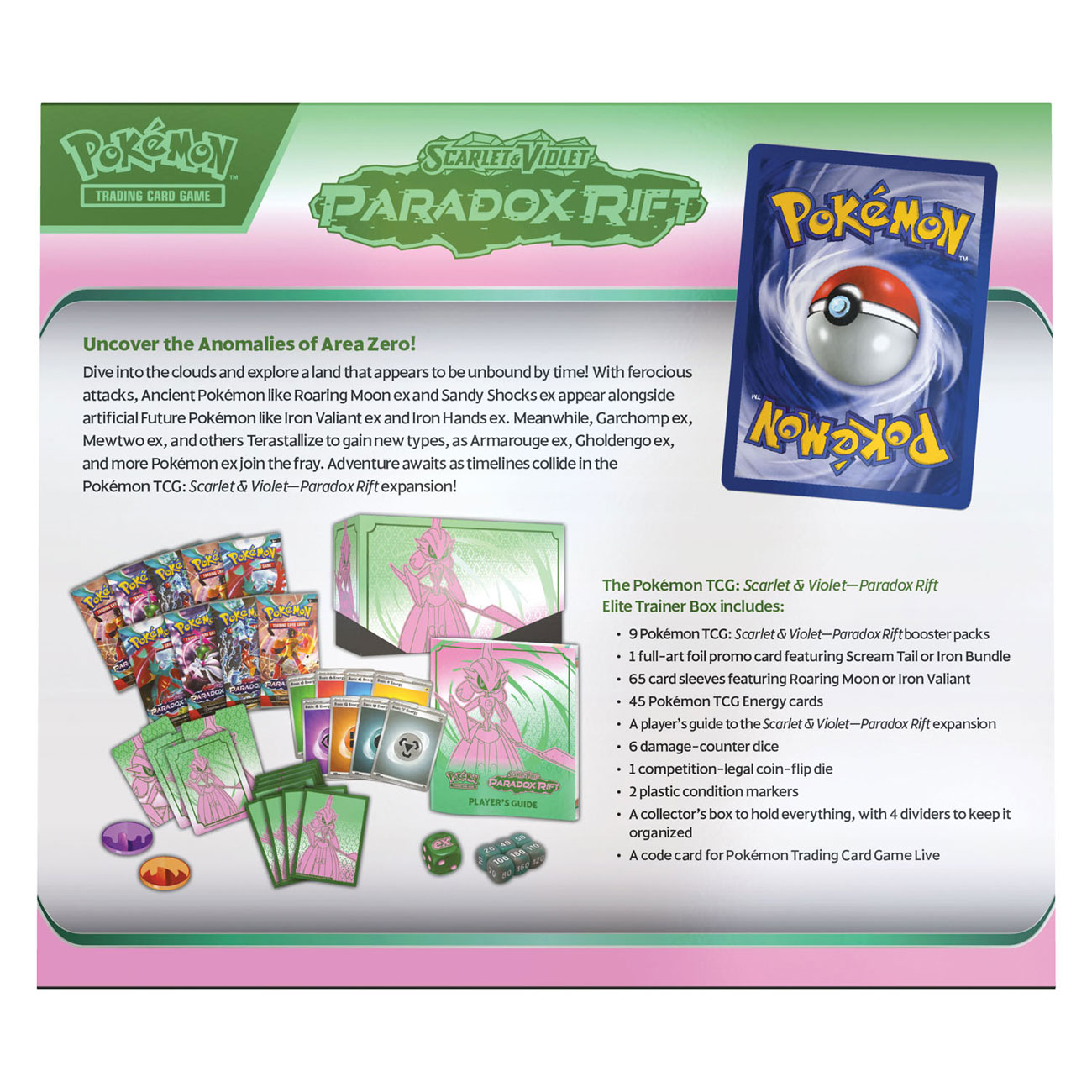 Pokemon TCG S&V Paradox Rift Elite Trainer Box Iron Valiant