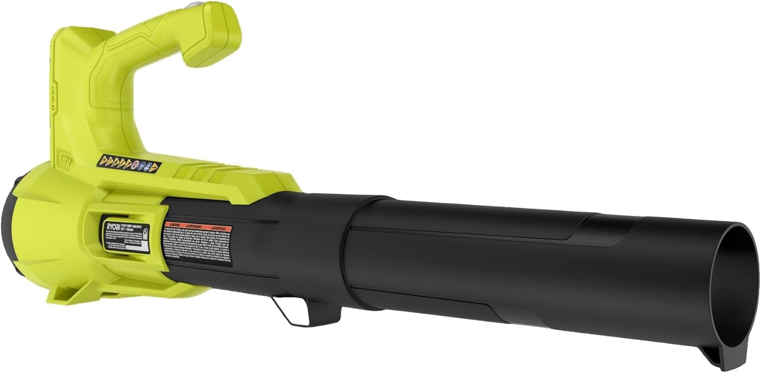 RYOBI 18 V ONE+ Akku-Laubgebläse RY18BLA-140 (Luftgeschwindigkeit 145 km/h, Luftvolumen 7,1 m³/min, inkl. 4,0 Ah Akku und Ladegerät)