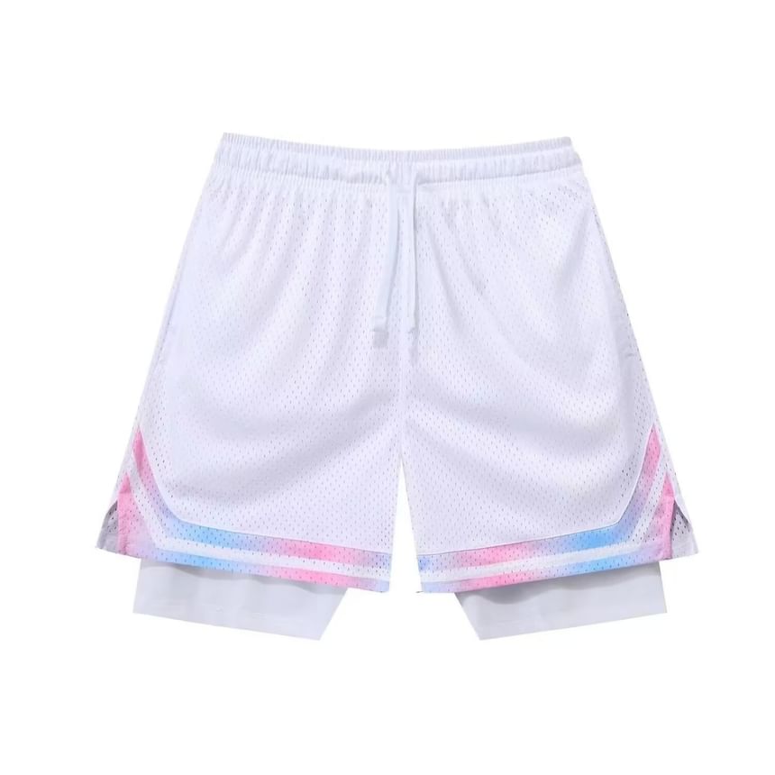 Lingaris - Mock tweedelige joggingbroek met trekkoordtaille