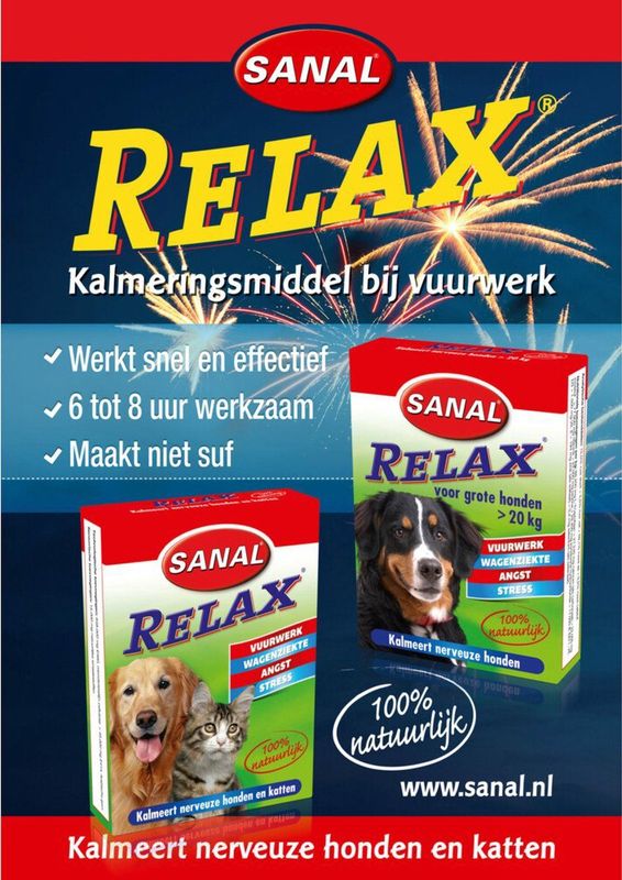 Sanal Dog Relax Kalmeringstablet Large > 20 kg 15 Tabletten