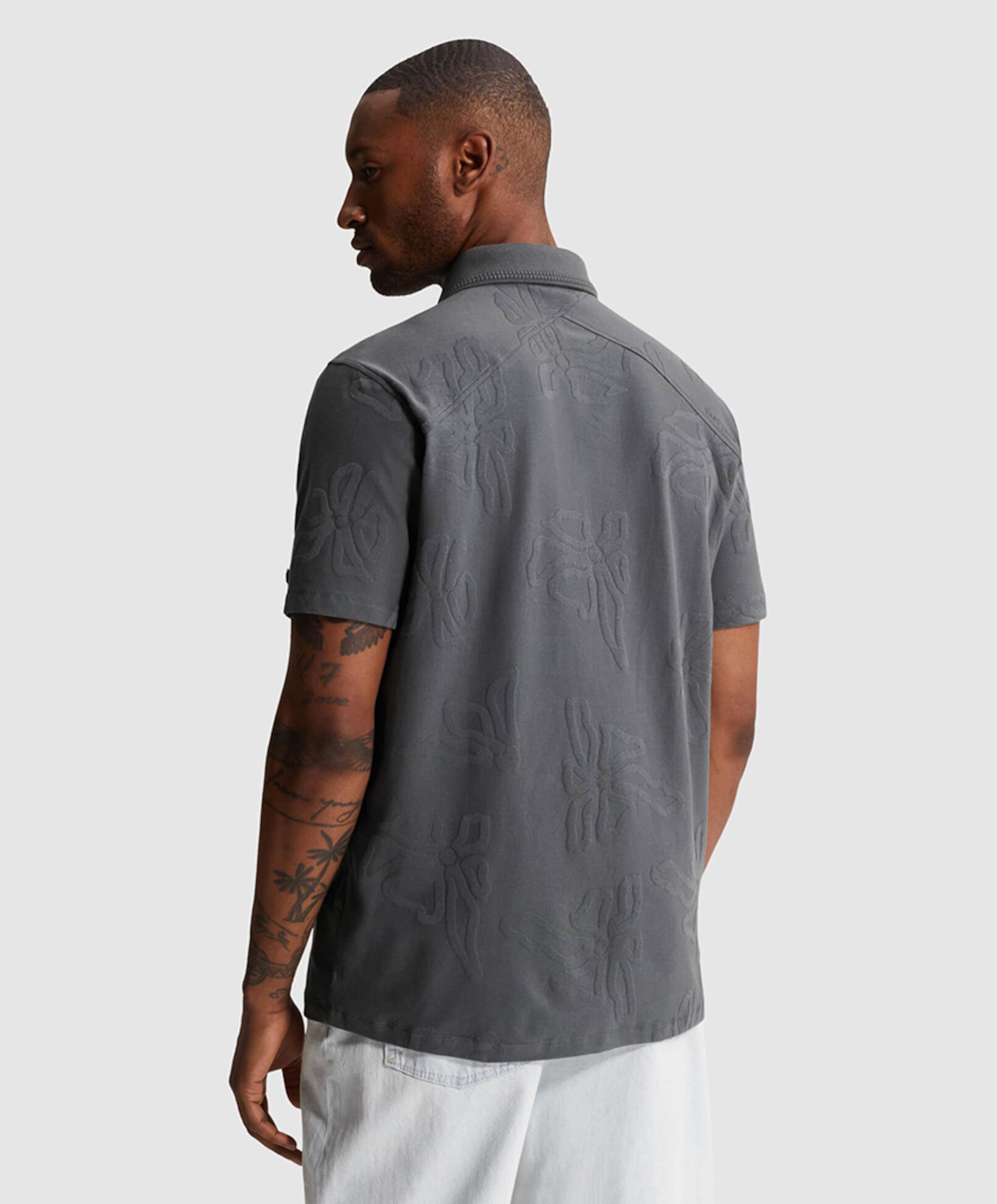 Cast Iron Heren polo blauw