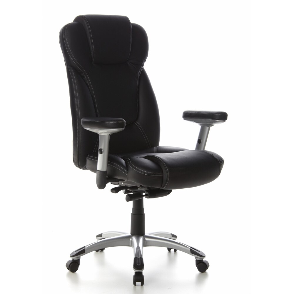 Profi Chefsessel EMBASSY 200 Leder mit Armlehnen (höhenverstellbar) hjh OFFICE