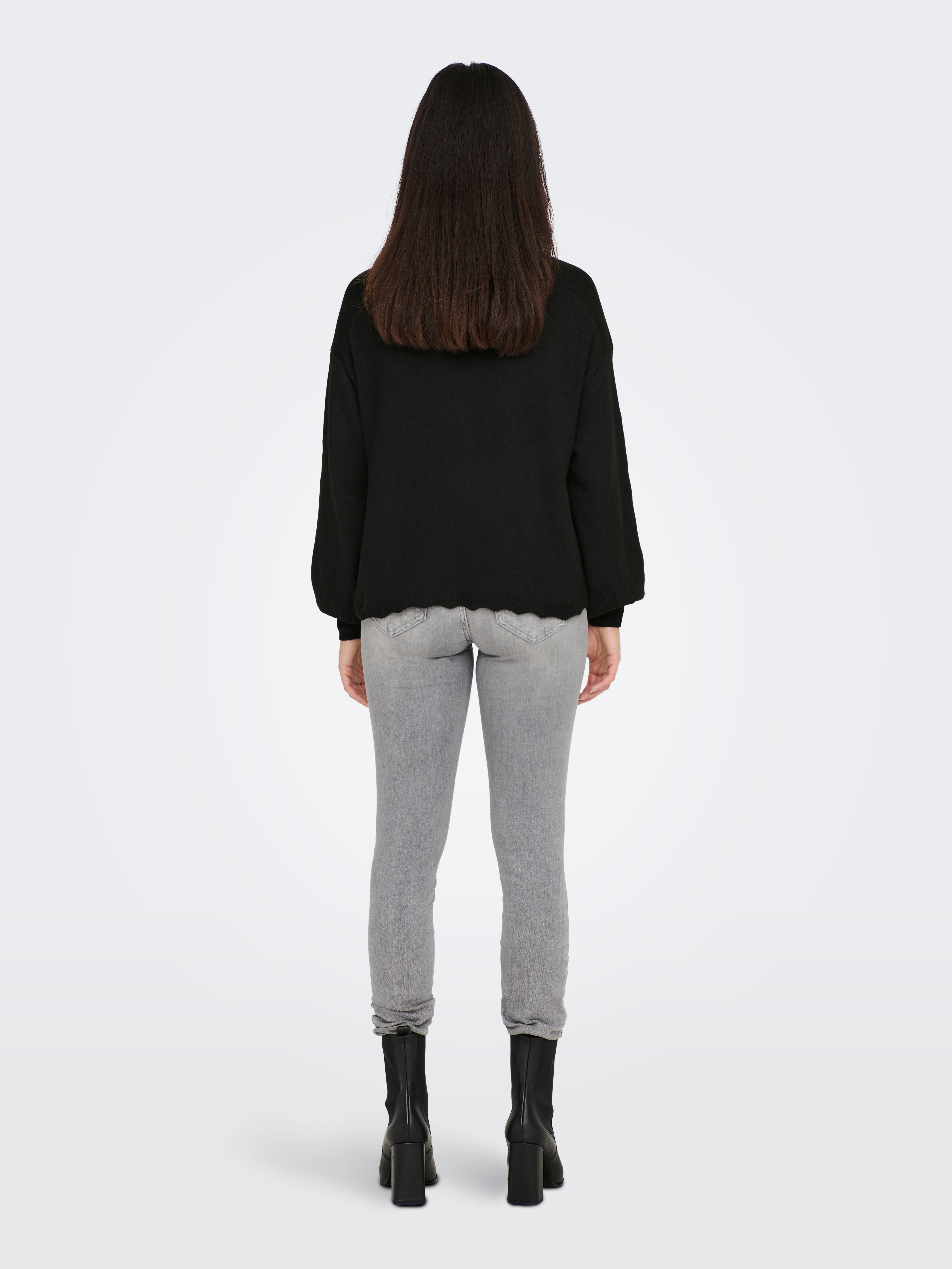 ONLRICA Strickpullover Black