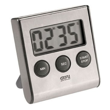 GEFU Digitaler Timer schwarz/silberfarbig