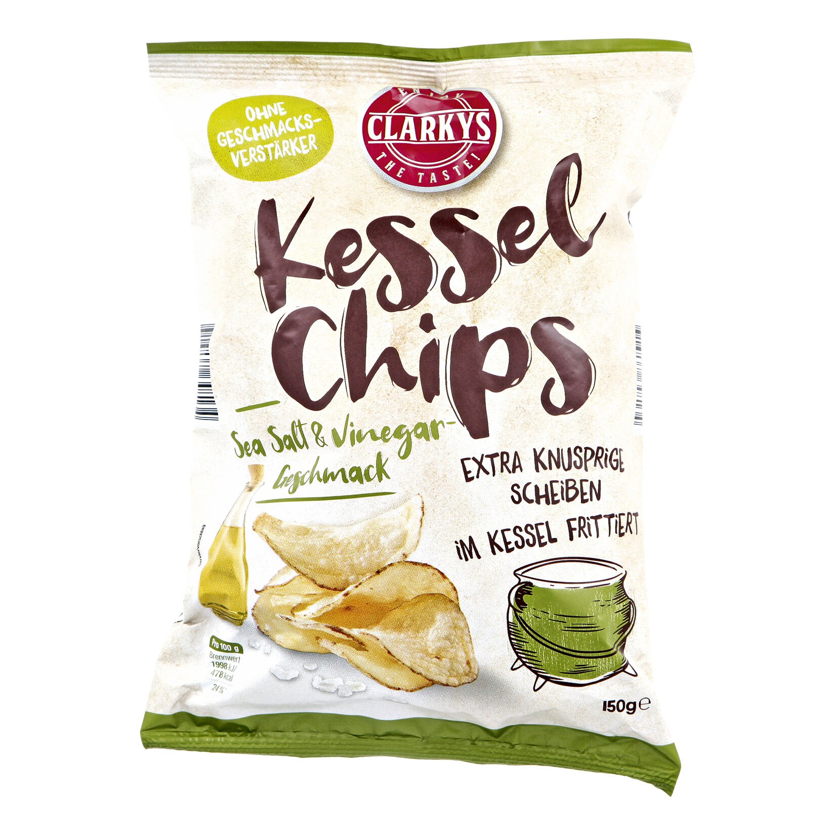 Clarkys Kesselchips 150 g, verschiedene Sorten, 10er Pack