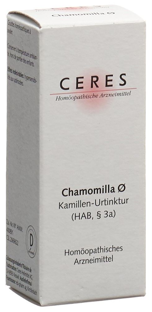 CERES Chamomilla Urtinkt Fl 20 ml