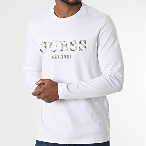 Tee Shirt Manches Longues M2BI57-K8FQ4 Blanc