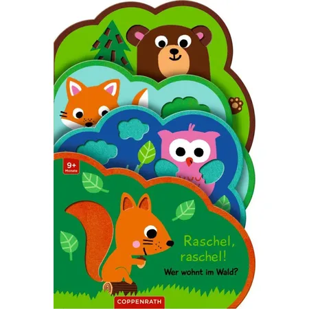 Coppenrath Verlag Mein Filz-Fühlbuch: Raschel, raschel! Wer wohnt im Wald?