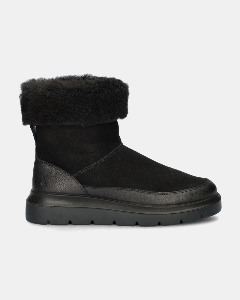 Ecco Nouvelle Gevoerde boots  - zwart