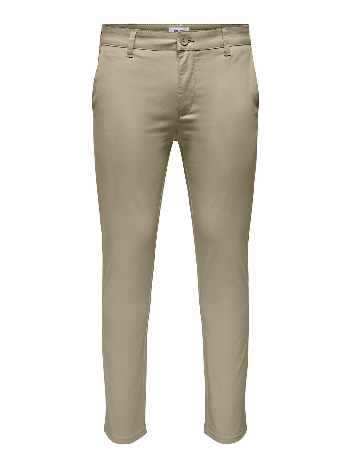 ONSMARK Slim Fit Chino Hose Chinchilla