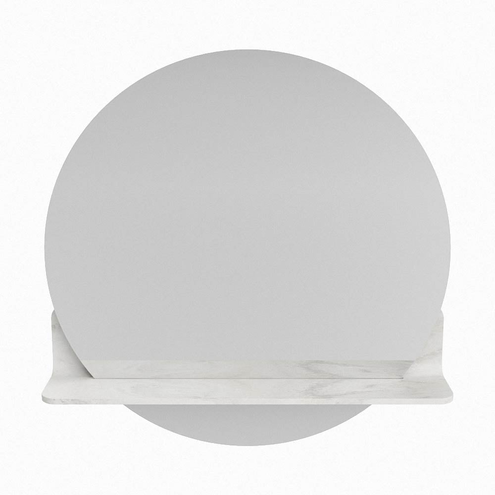 Mondiaz Spot spiegel rond Ø60cm met planchet ostra