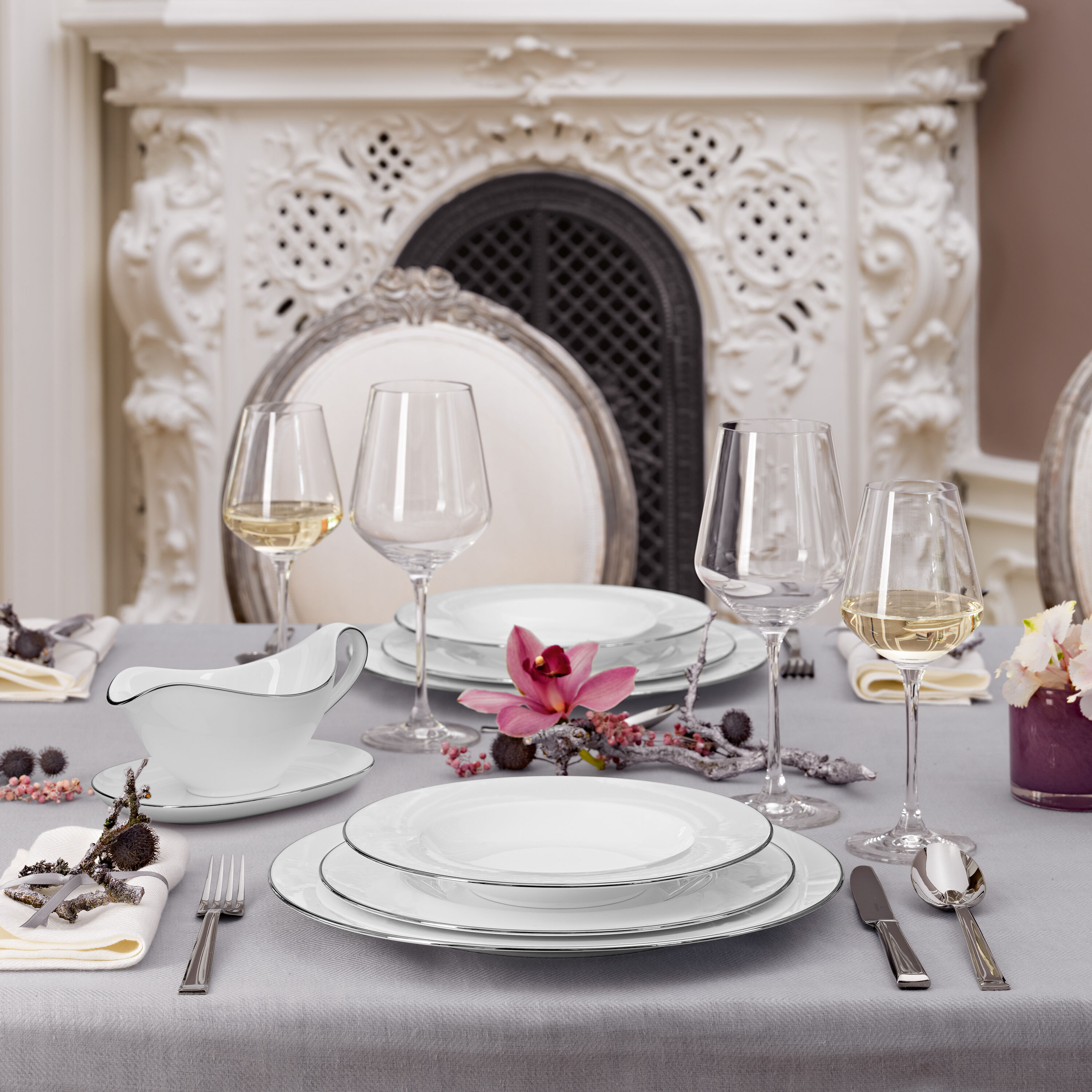 Anmut Starter set White, Premium Bone Porcelain