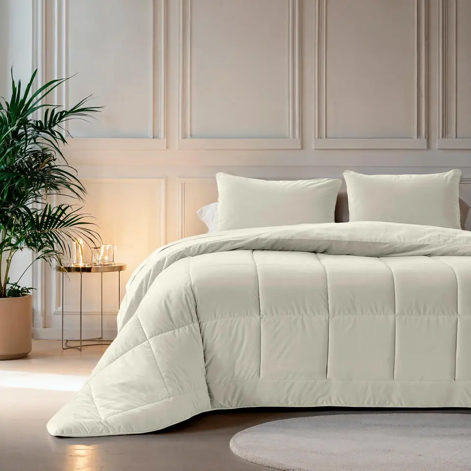 Dekbed zonder Overtrek Velvet 200x200 – Superzacht & Wasbaar – Crème
