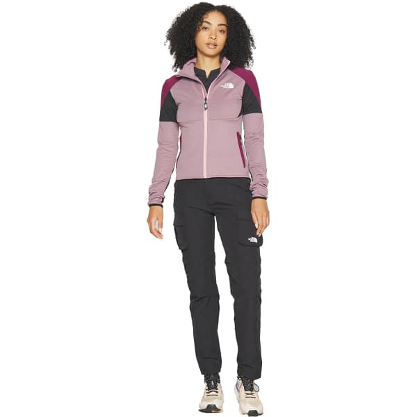 Veste polaire randonnée THE NORTH FACE W MIDDLE ROCK FZ FLEECE GREY DARK
