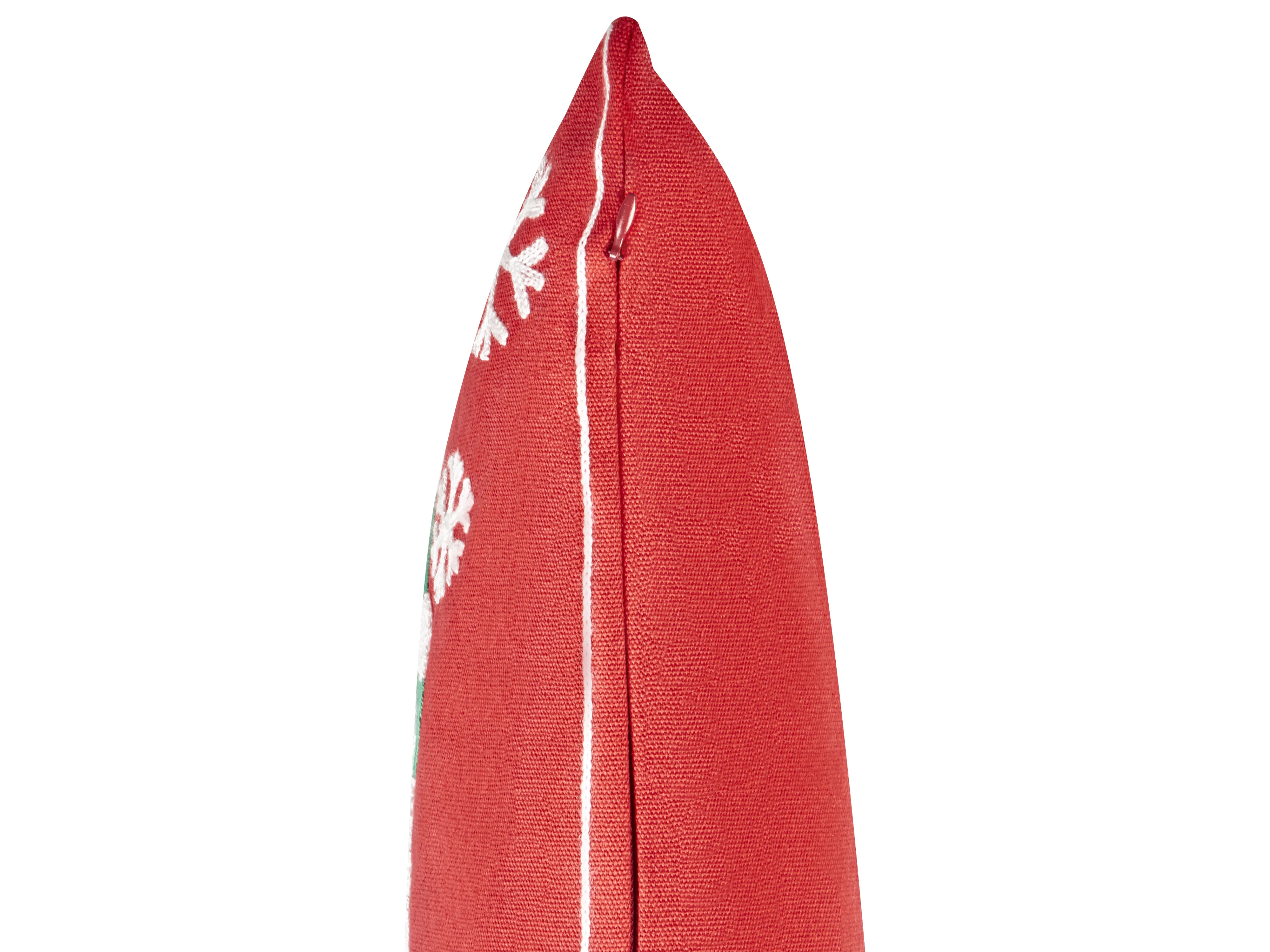 Set van 2 sierkussens GINGERBREAD Katoen 45 x 45 cm Rood kerstmotief