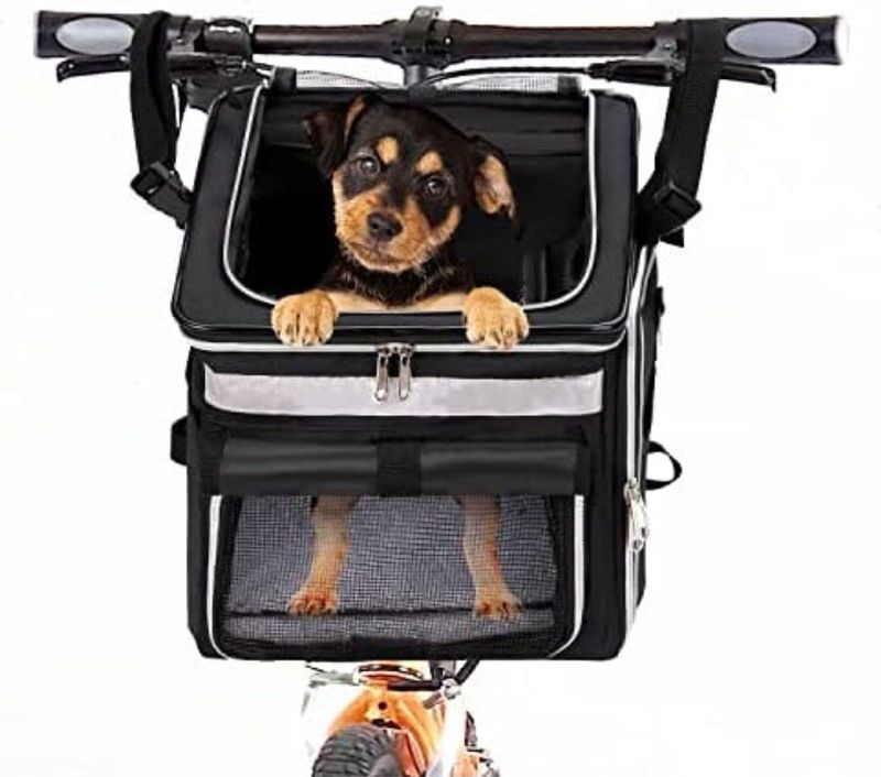 Lexium Fietsmand Hond - Hondenmand Fiets - Fietsmand Hond Voorop - Fietstas Hond Voorop - Fietsmand Hond Elektrische Fiets