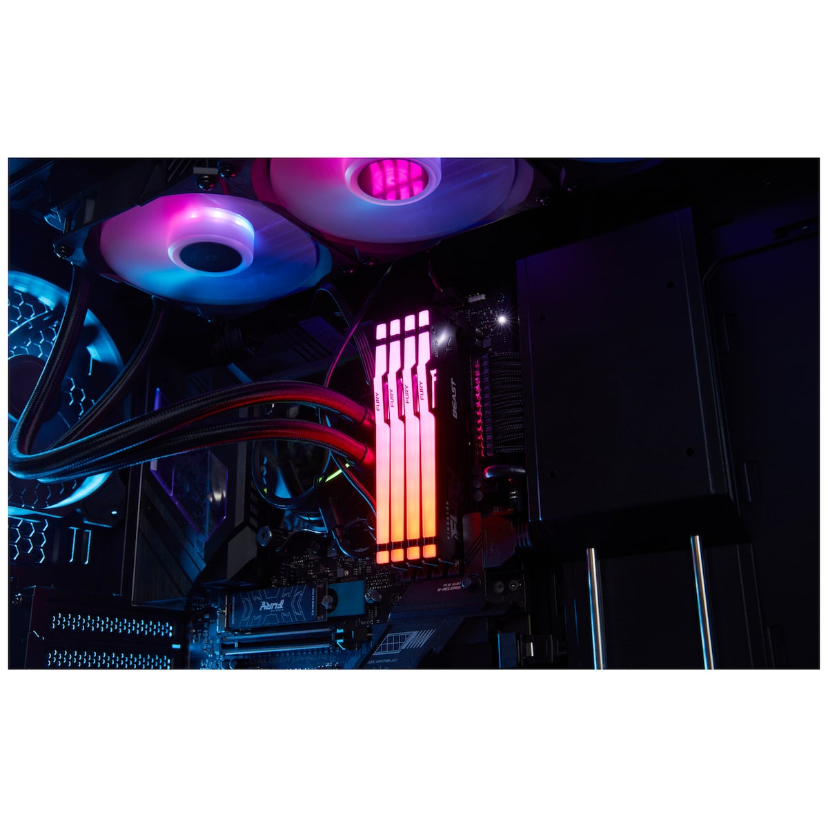 Kingston FURY Beast RGB 32GB DDR5 RAM 6000MT/s CL30 (sort)