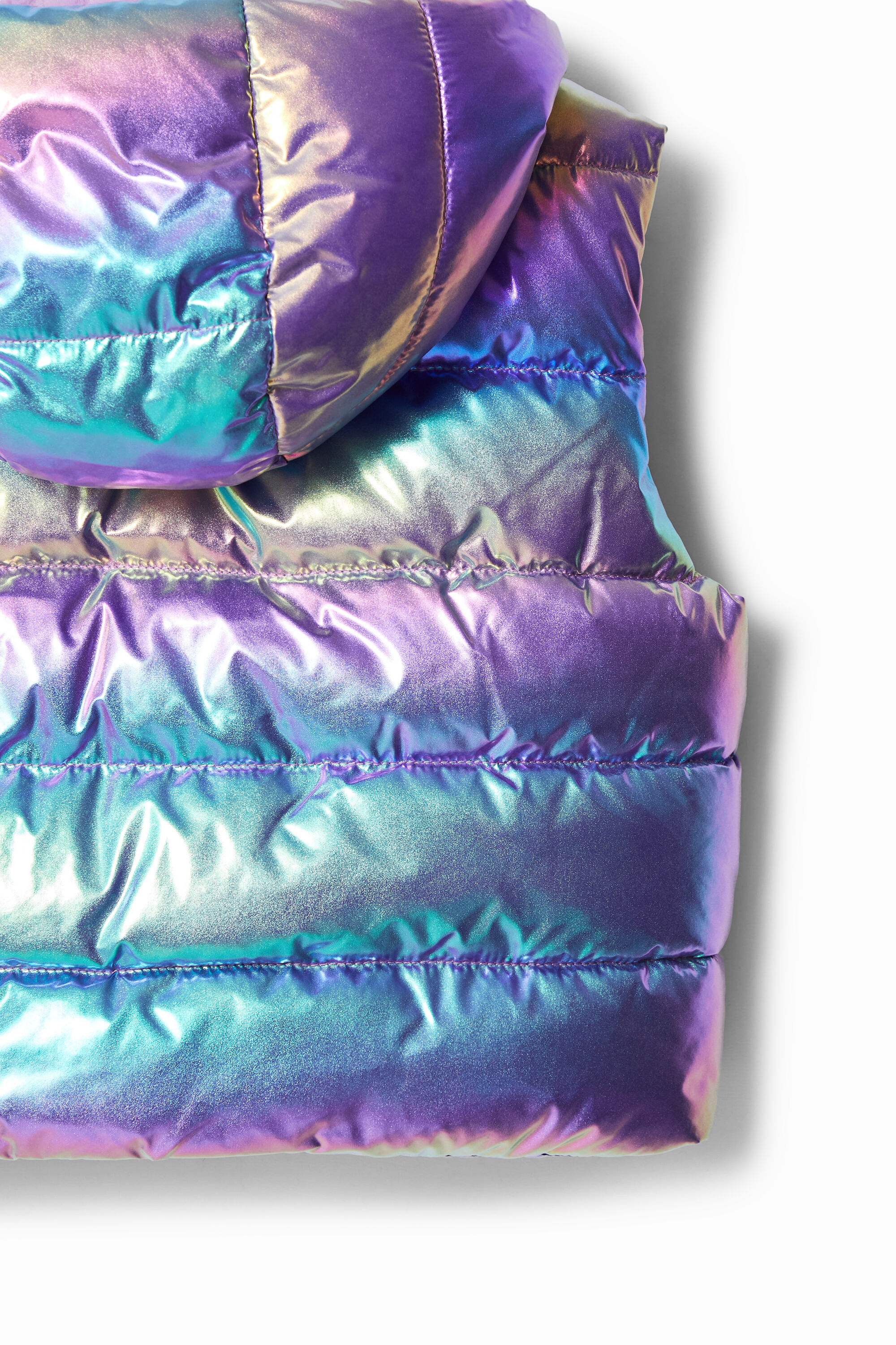 Gilet matelassé iridescent