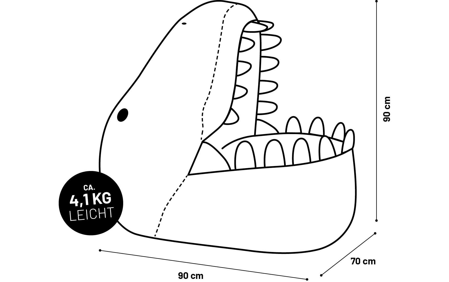 Sitzsack Dino 270 L, GrünKinder-Sitzsack