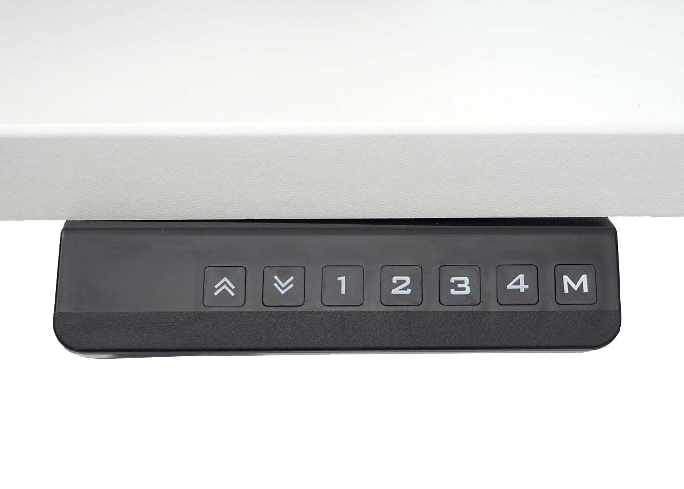Schreibtisch MCW-D40, Computertisch, 120° elektrisch höhenverstellbar ~ weiß, weiß