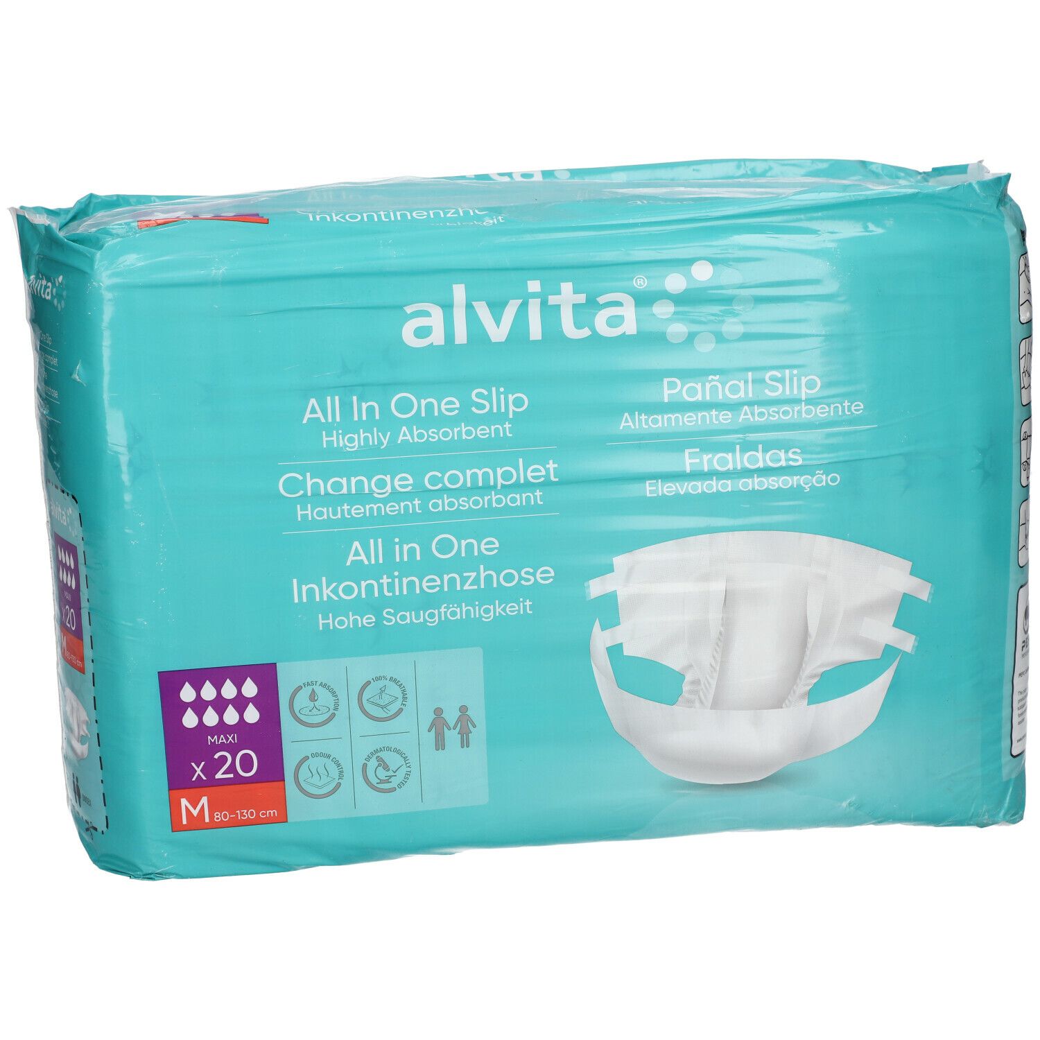 alvita® All-in-One Inkontinenzhosen Maxi Medium Nacht