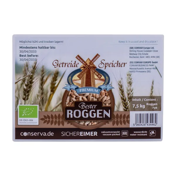 Convar-7 -  Bio Roggen DE-ÖKO-006 7.5 kg