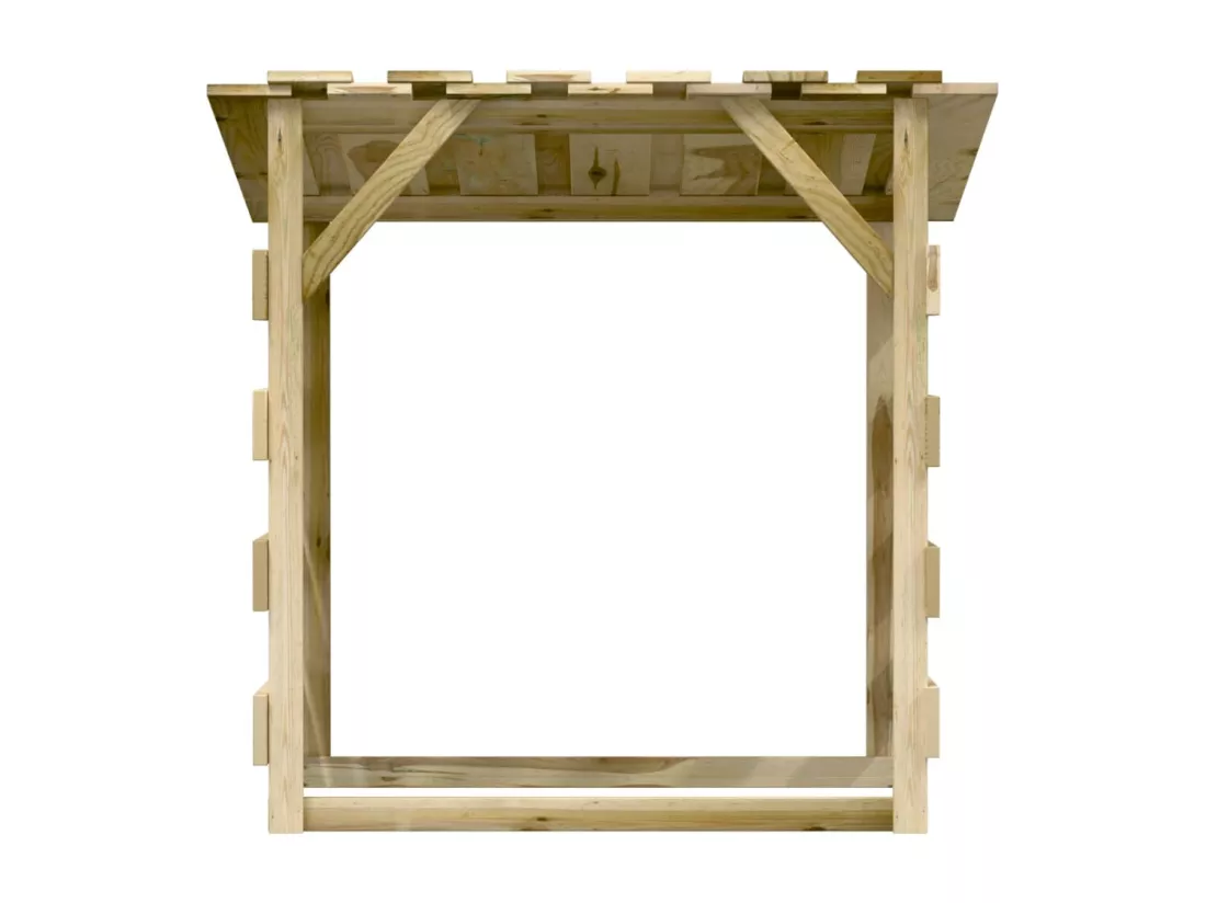 Pergola avec toit 100x90x100 Bois de pin imprégné