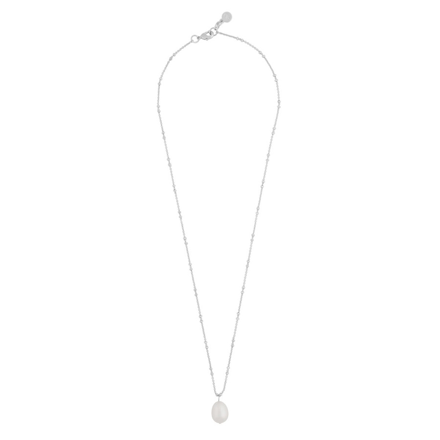Snö Of Sweden Julie Pendant Necklace Silver/White