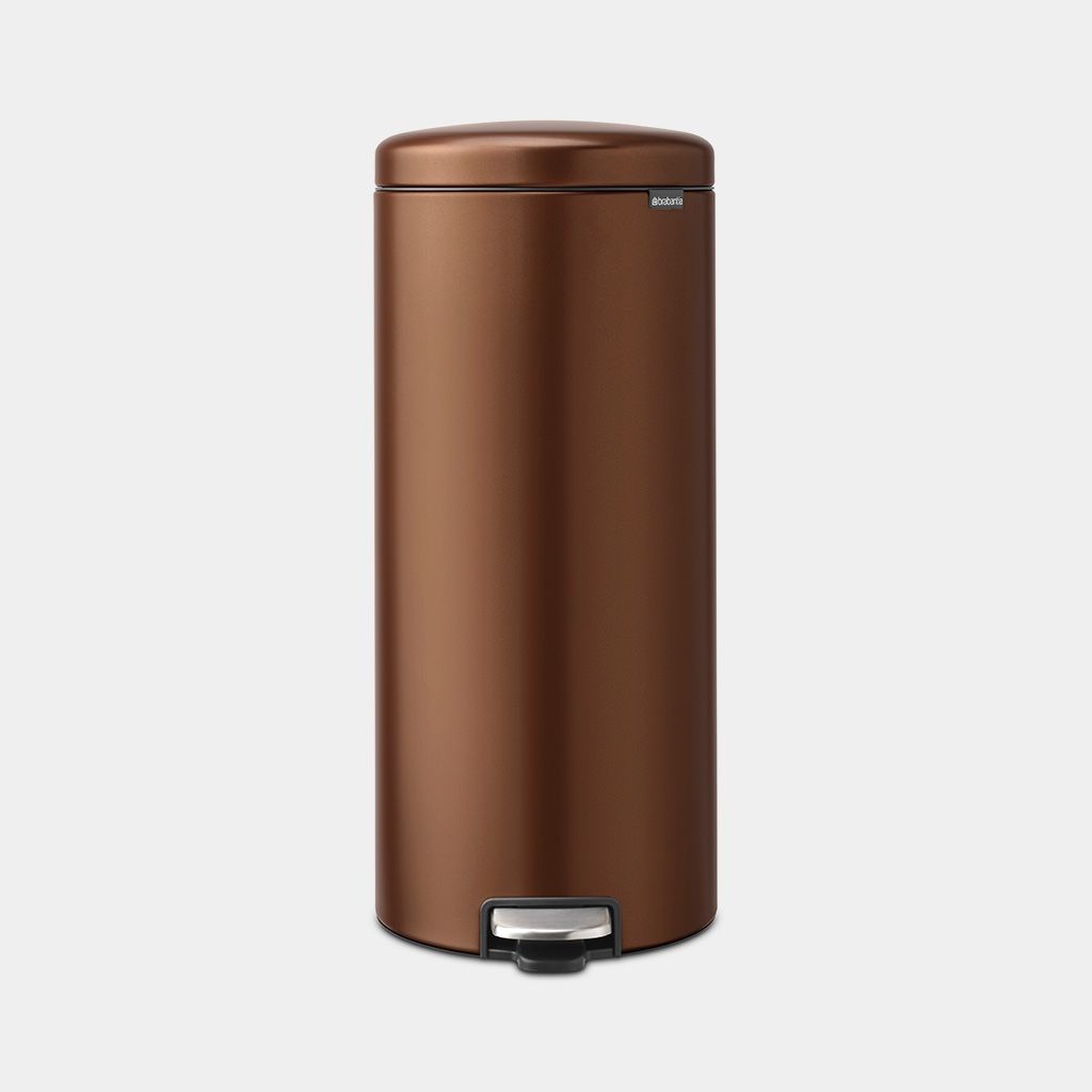 NewIcon Pedaalemmer, 30 liter, kunststof binnenemmer - Warm Bronze