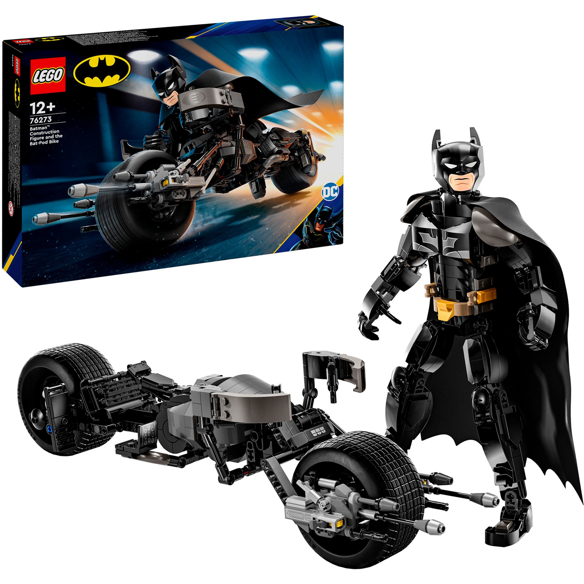 LEGO Konstruktionsspielzeug DC Super Heroes Batman Baufigur mit Batpod