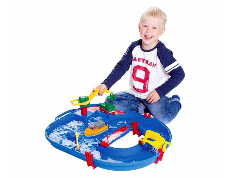 AquaPlay Wasserbahn Starter-Set Hafenbecken mit 21 Teilen