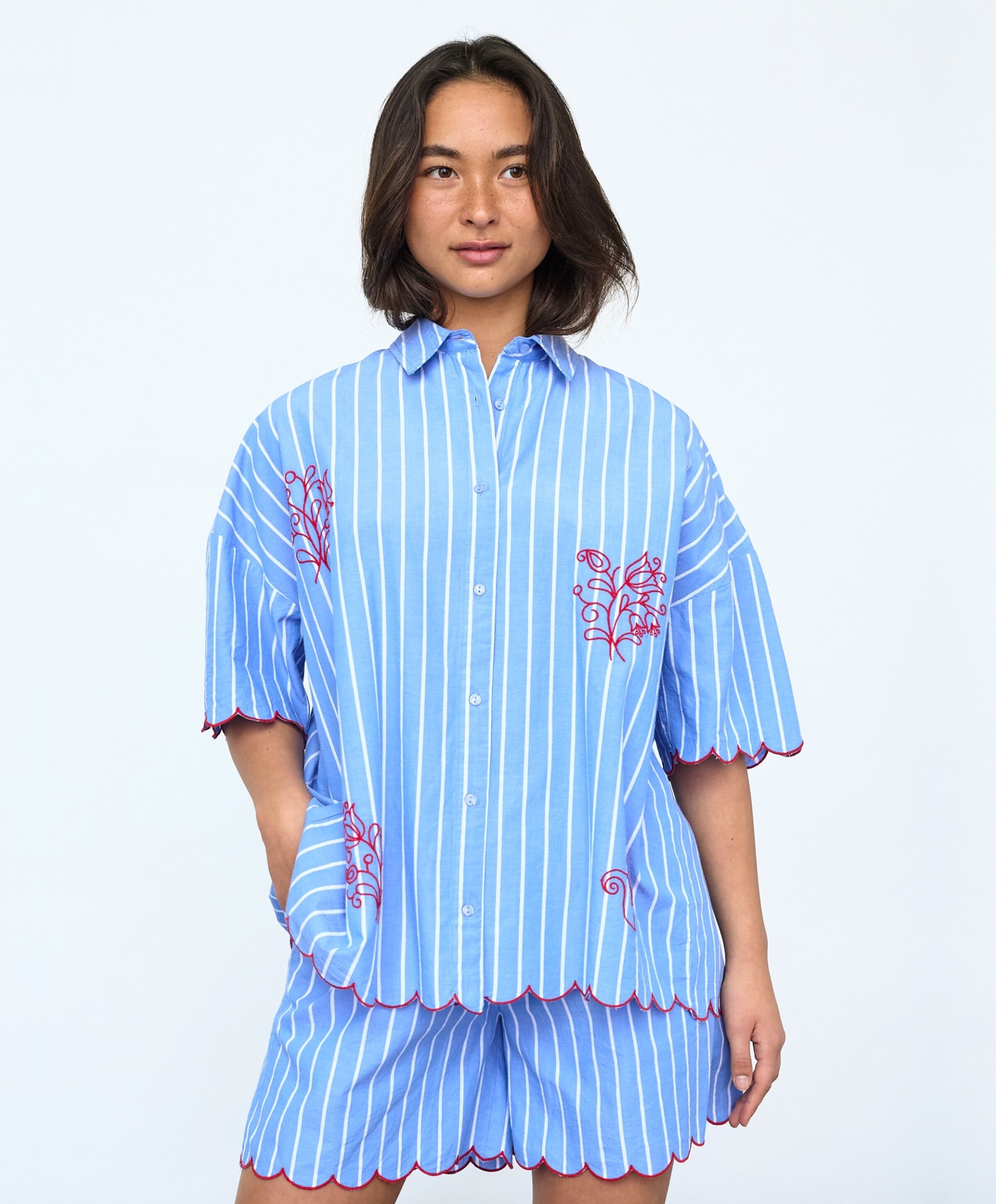 Sisters Point Dames blouse blauw