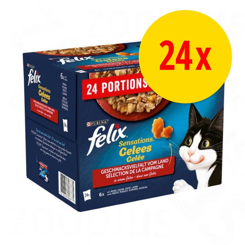 Felix Sensations en gelée 24 x 85 g à prix discount sur bitiba.fr