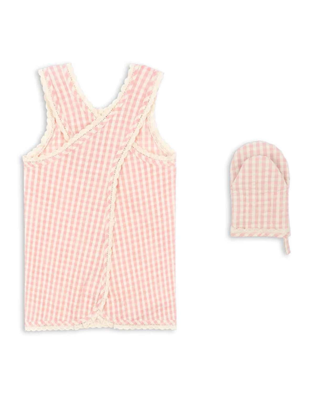 Forkle og Grytevott – Bakeutstyr Barn | Frill Apron Set