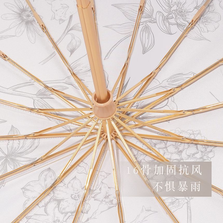 Fenmo - Compacte paraplu met bloemenmotief (diverse designs)