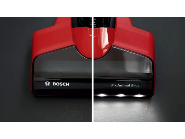 Bosch Unlimited 7 BCS711PET ProAnimal - Støvsuger - pind/håndholdt (2-i-1) - uden pose - ledningsfri - rød - 1 batteri